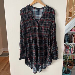 Torrid | Plaid Button Down Tunic